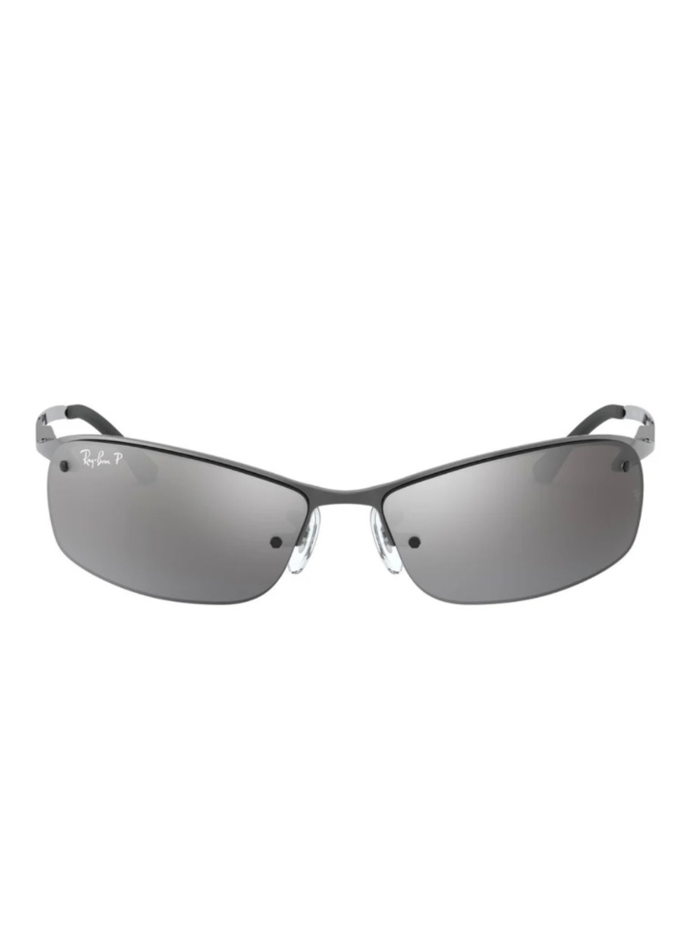 RAY-BAN RB3183 Wrap Around Gunmetal/Silver Mirror (LIKE NEW) $215 MSRP